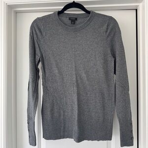 Halogen Crewneck Sweater Grey Dark Heather size Small